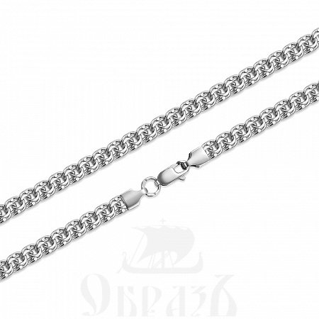 цепь плетение "бисмарк" с алмазной огранкой серебро 925 пробы (арт. бгр-60)