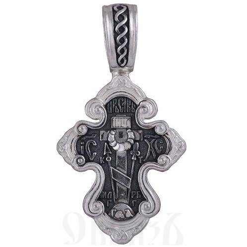 крест с образом свт. николая чудотворца, серебро 925 проба (арт. 43299)