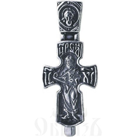 крест мощевик «господь вседержитель», серебро 925 проба (арт. 30-234-сч)